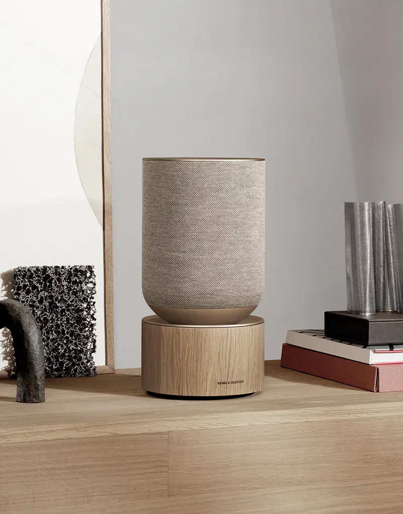 BEOSOUND BALANCE is a compact yet powerful speaker for luxury Danish consumer electronics brand Bang & Olufsen, designed by leading industrial design studio LAYER.
