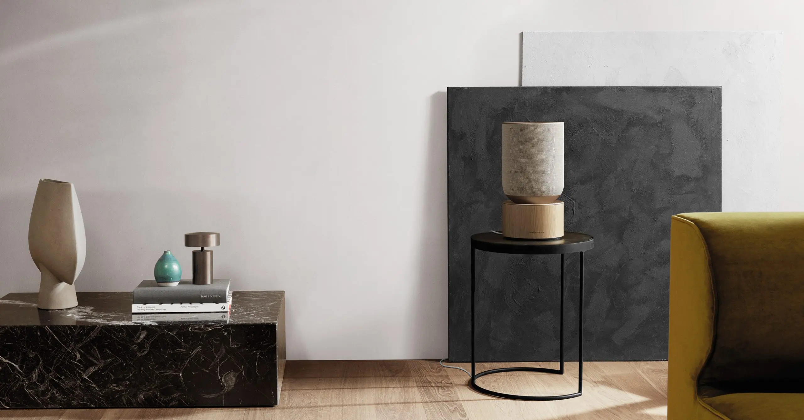 BEOSOUND BALANCE is a compact yet powerful speaker for luxury Danish consumer electronics brand Bang & Olufsen, designed by leading industrial design studio LAYER.