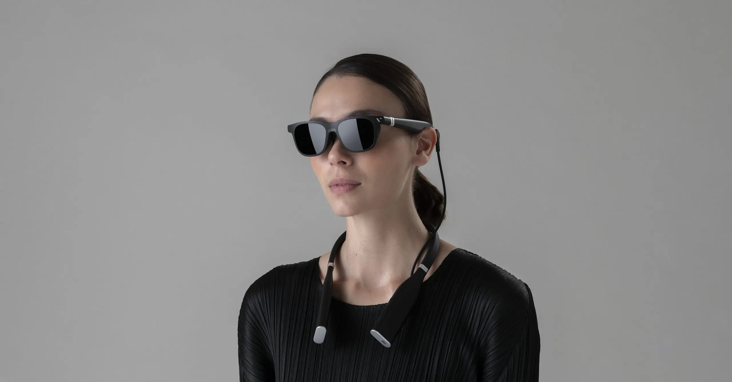 Viture One. Lifestyle-driven smart AR glasses display for immersive entertainment. Designed and engineered by leading industrial design consultancy LAYER.