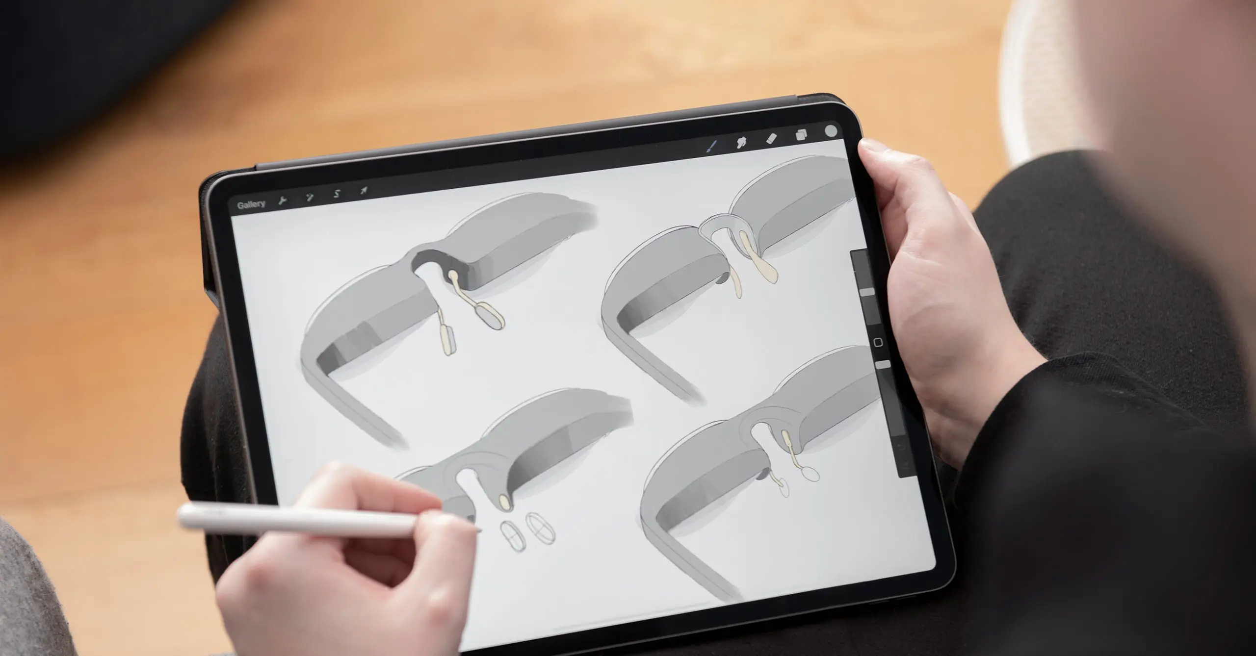 Viture One. Lifestyle-driven smart AR glasses display for immersive entertainment. Designed and engineered by leading industrial design consultancy LAYER.