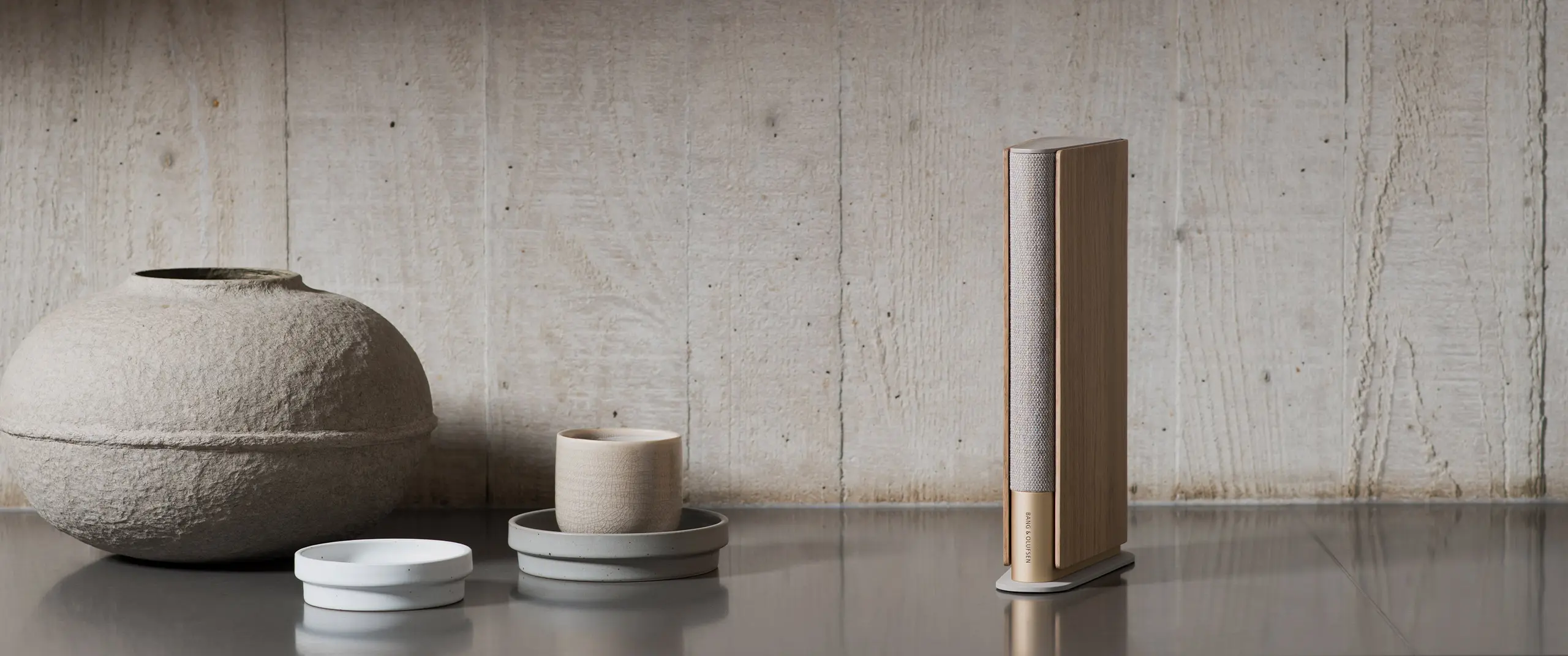 LAYER's Emerge speaker for Bang & Olufsen, developed with industrial design expertise and design for manufacture.