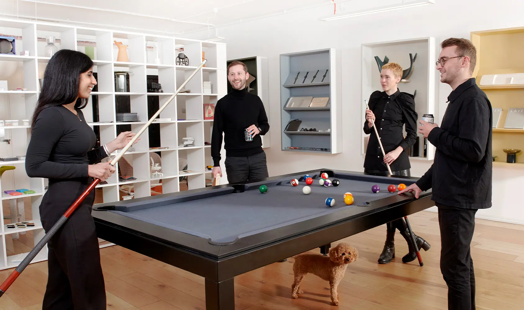Industrial and digital designers working together at LAYER's leading industrial design consultancy in London.