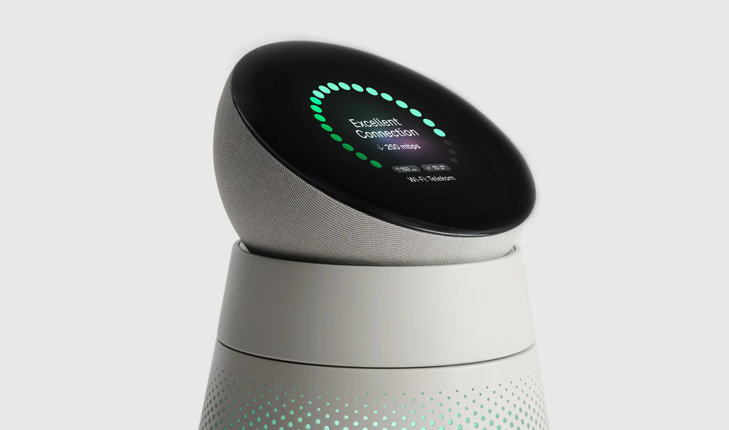 Buddy is an intelligent AI-based companion and powerful router that moves around the home and provides users with assistive services. Designed by LAYER for Deutsche Telekom.