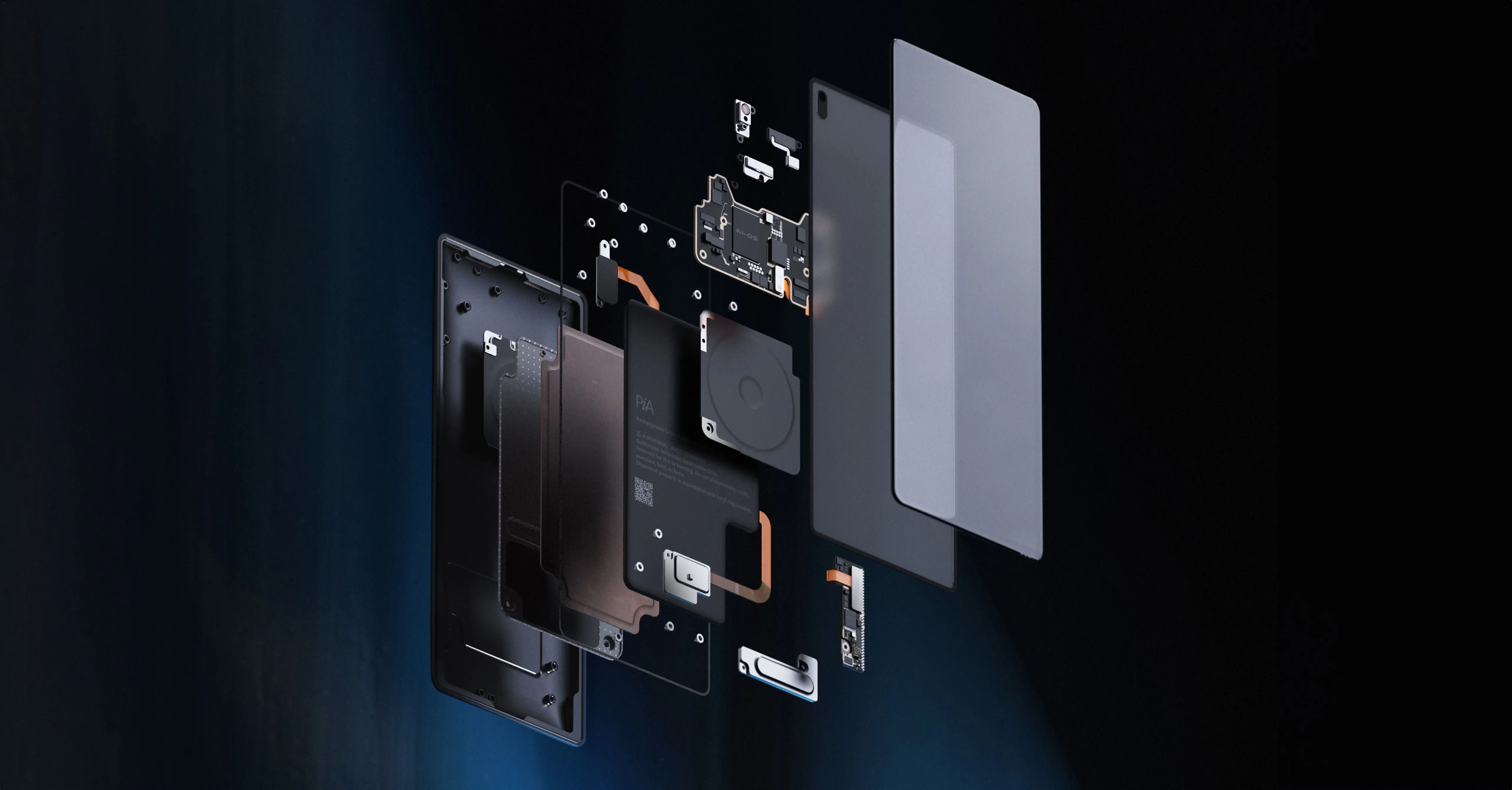 PiA is a digital-first ecosystem of hardware that redefines our relationship with artificial intelligence, a suite of intelligent devices – including a smartphone, biometric earbud, and wearable camera module. Designed by leading industrial design studio LAYER.