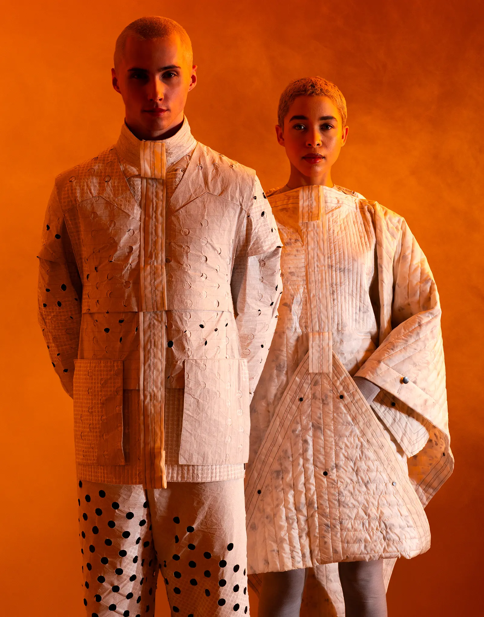 Shield is a protective garment that adapts to diverse climates and extreme weather conditions, created with fashion brand RÆBURN as part of LAYER’s 101010 collection.