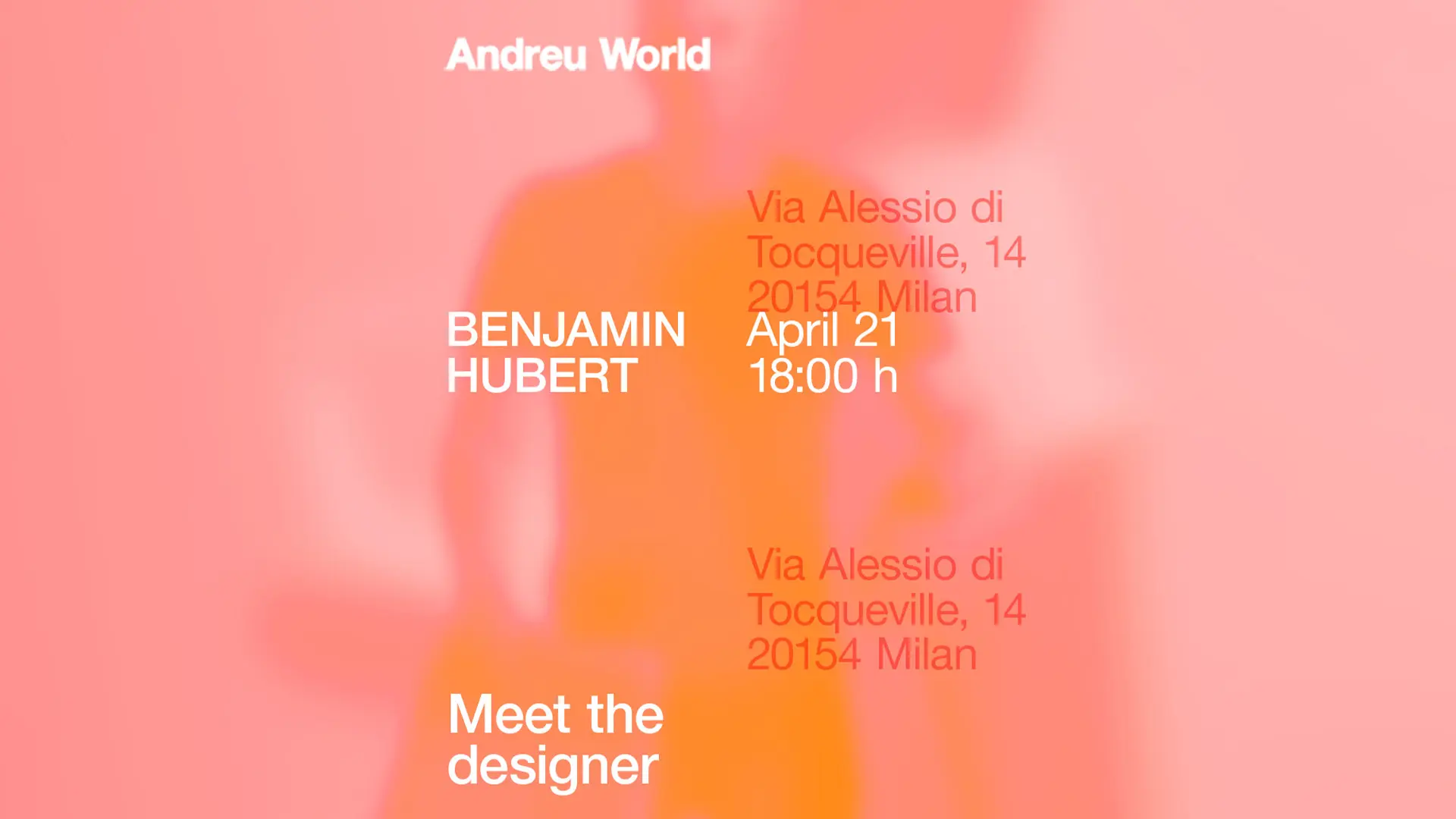 Meet the Designer with Benjamin Hubert at Milan Design Week